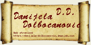 Danijela Dolbočanović vizit kartica